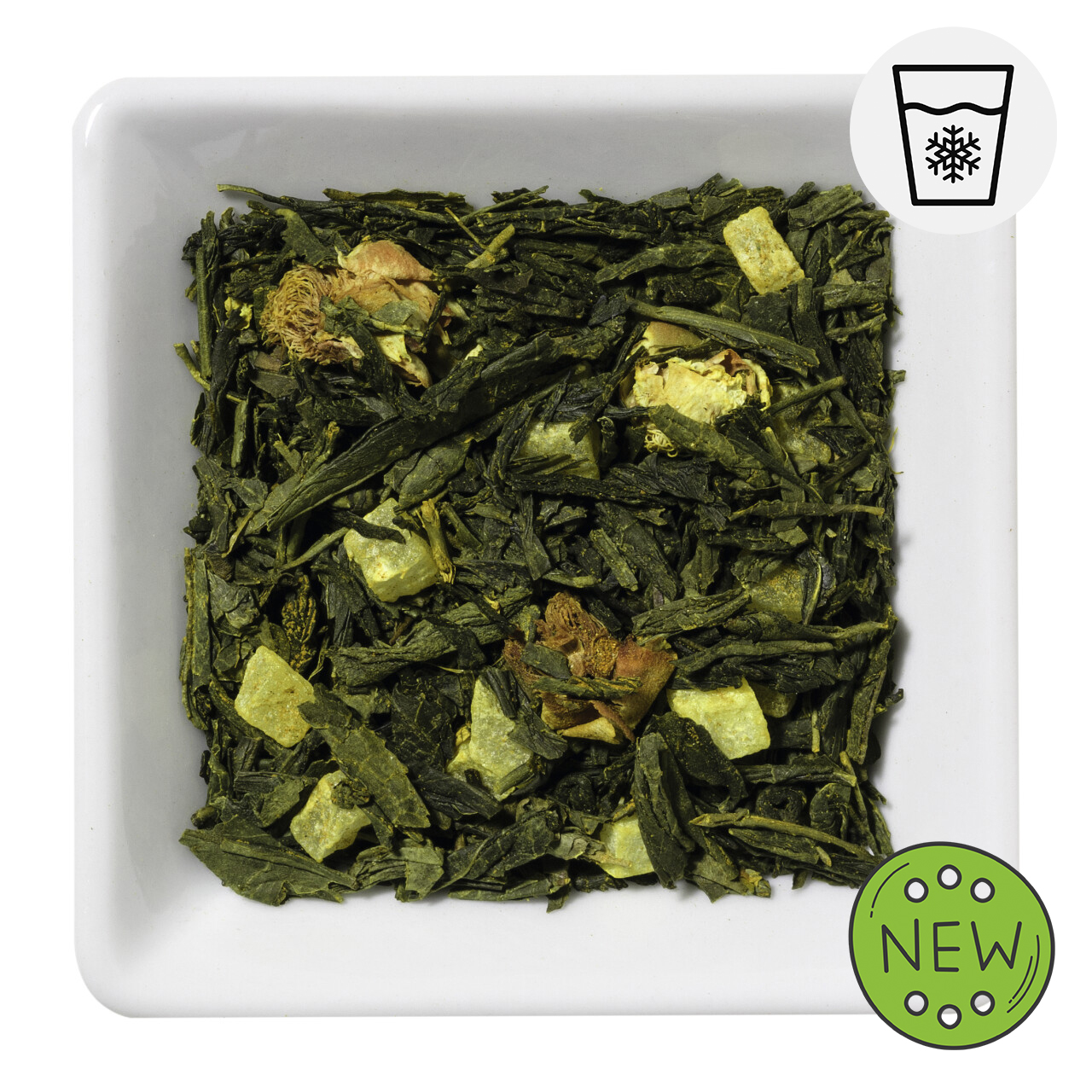 amestec aromat de ceai verde și fructe