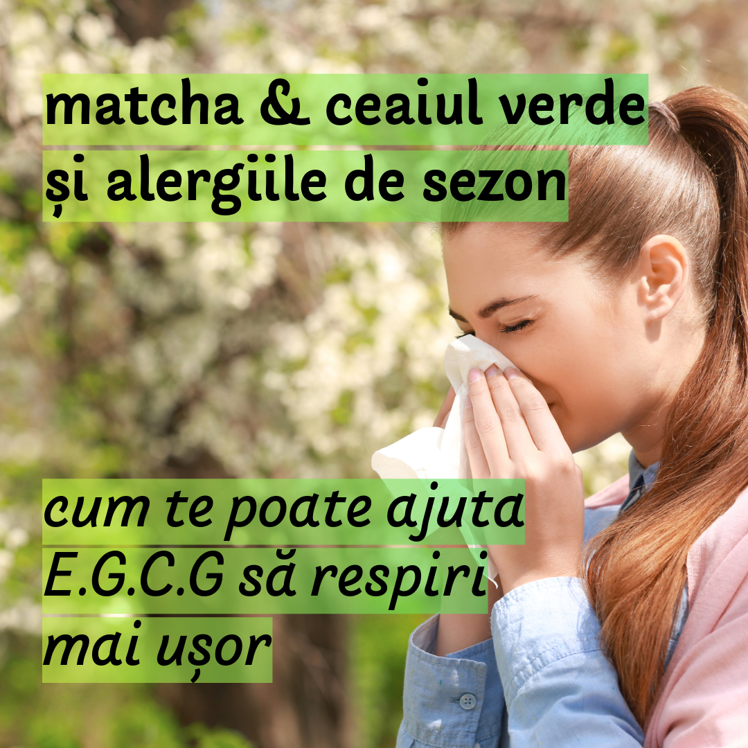 Matcha & ceaiul verde și alergiile sezoniere